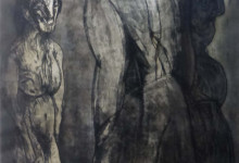 José Luis Cuevas, México, 1934. Serie Suite Madrileña, aguatinta y aguafuerte, 121 x 80 cms. 1987  (17)